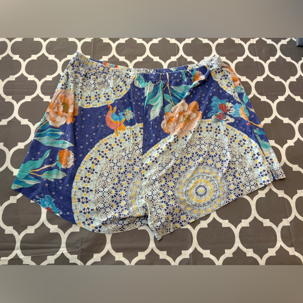 Johnny Was Carly Koi Print Soft pajama shorts set - Picture 4 of 9